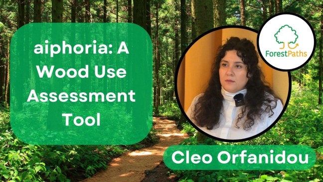 The wood use assessment tool aiphoria showcased in interview with project partner Cleo Orfanidou