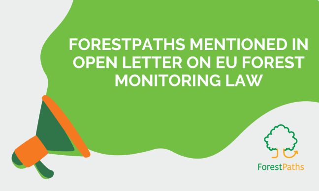 ForestPaths mentioned in an open letter on the EU Forest Monitoring Law