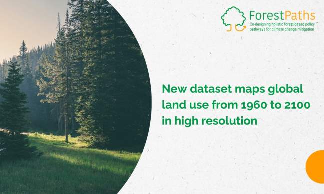 New dataset maps global land use from 1960 to 2100 in high resolution