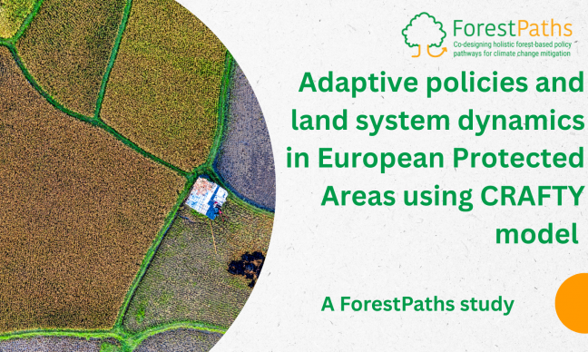 Adaptive policies and land system dynamics in European Protected Areas using CRAFTY model: a ForestPaths study