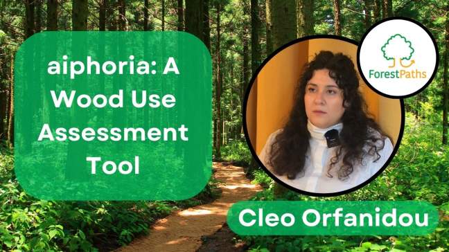 The wood use assessment tool aiphoria showcased in interview with project partner Cleo Orfanidou
