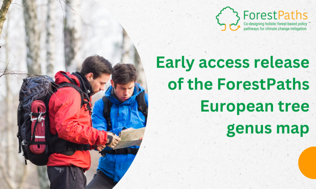 Early access release of the ForestPaths European tree genus map