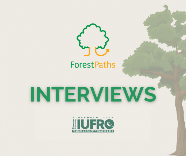 ForestPaths interviews project partners at IUFRO 2024
