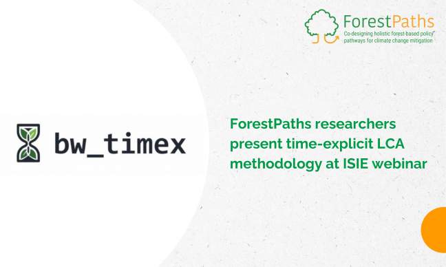 ForestPaths researchers present time-explicit LCA methodology at ISIE webinar