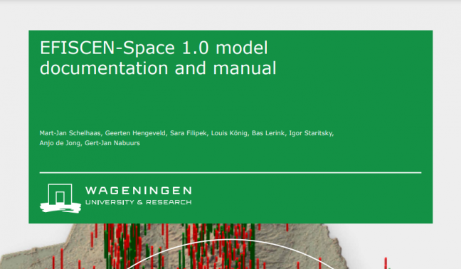 ForestPaths first co-funded publication: EFISCEN-Space 1.0 model documentation and manual