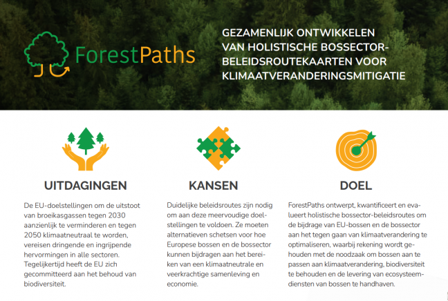 Keep an eye out for ForestPaths’ Dutch two-pager at the 15th edition of ‘Beheerdersdag’