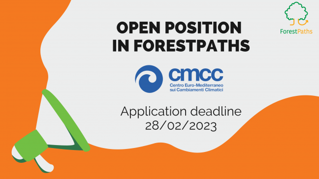 Join ForestPaths: Open job position at CMCC, Italy