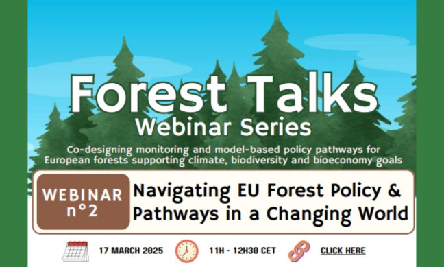 The second Forest Talks webinar places forest policy pathways front and centre