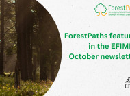 ForestPaths featured in the EFIMED October newsletter